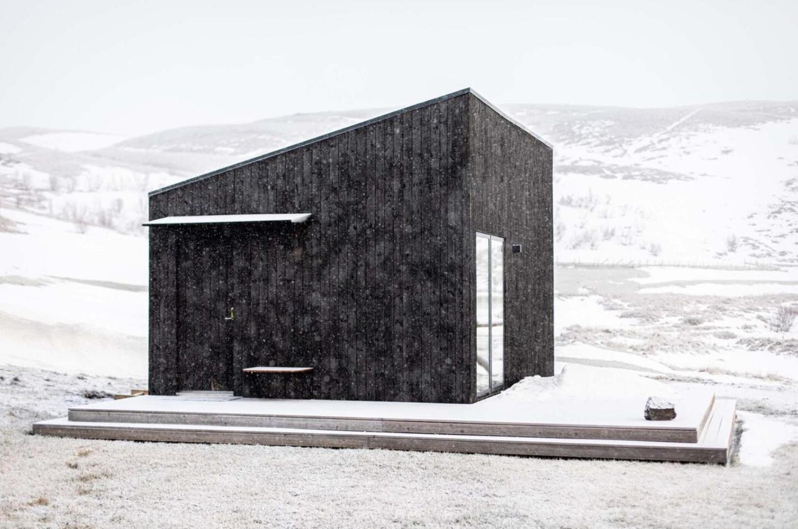 Aska, Modern Cabin Миватн Екстериор снимка